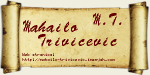 Mahailo Trivičević vizit kartica